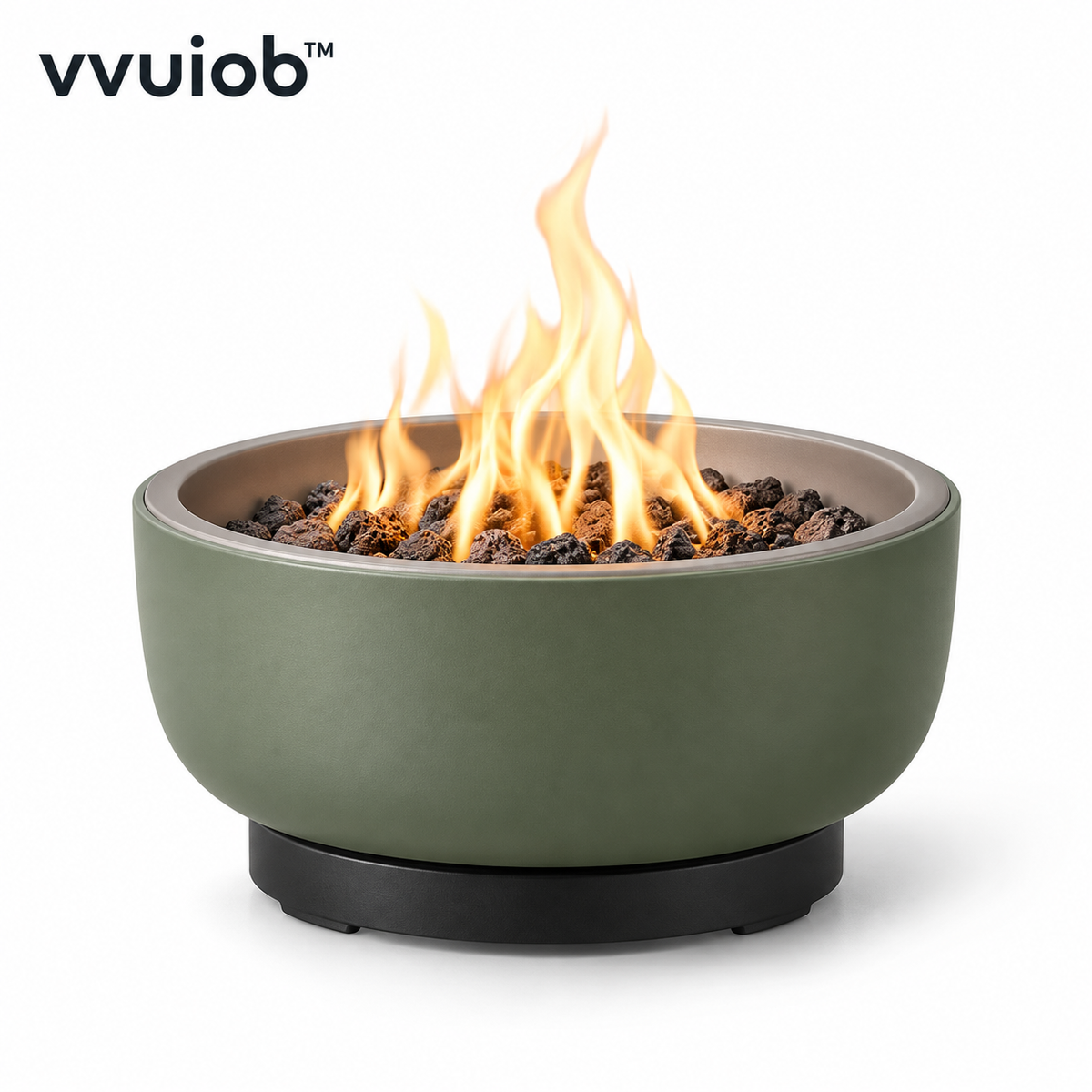 vvuiob™ NomadFire Compact Portable Fire Bowl – Small Outdoor Fire Pit Bowl for Campsite & Backyard Gatherings