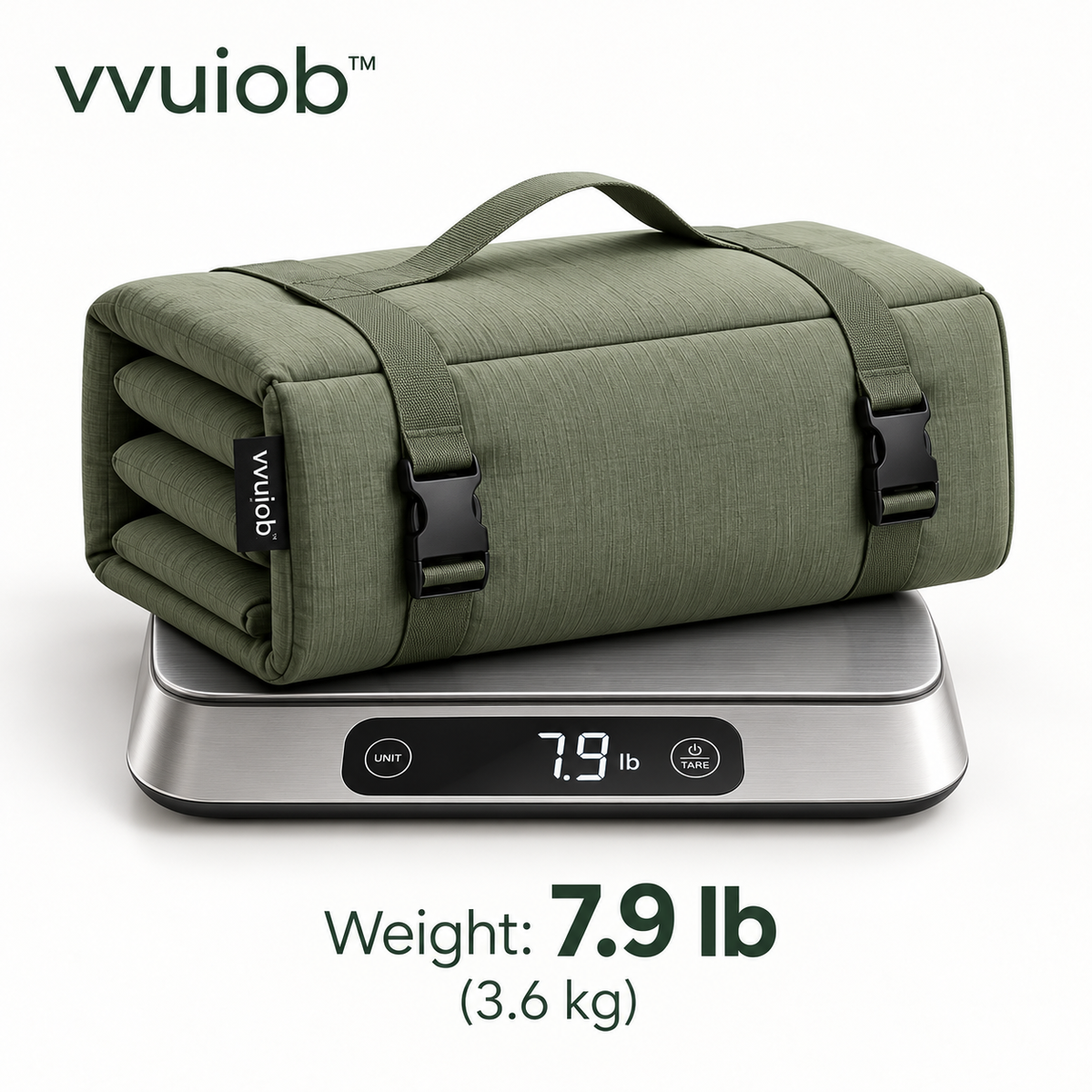 vvuiob™ CloudRest Outdoor Lounge Mat – Portable Cushioned Picnic & Camping Relaxation Pad