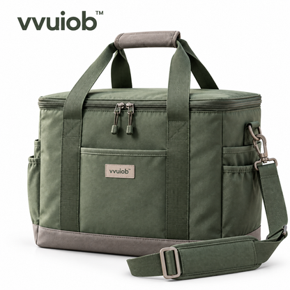 vvuiob™ TrailNest Portable Insulated Cooler Bag – Soft-Sided Picnic Lunch Cooler Tote for Road Trips & Camping
