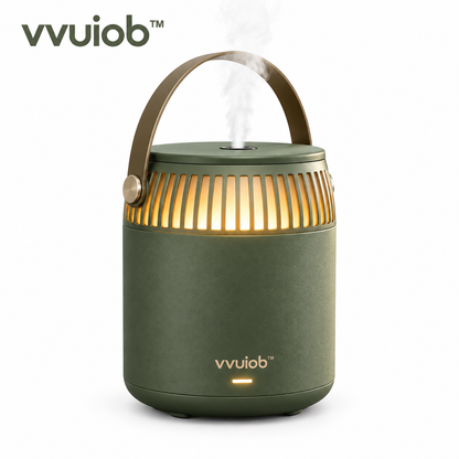 vvuiob™ ForestMist Portable Aroma Diffuser – Compact Outdoor-Style USB Aroma Mist Diffuser with Warm Ambient Light